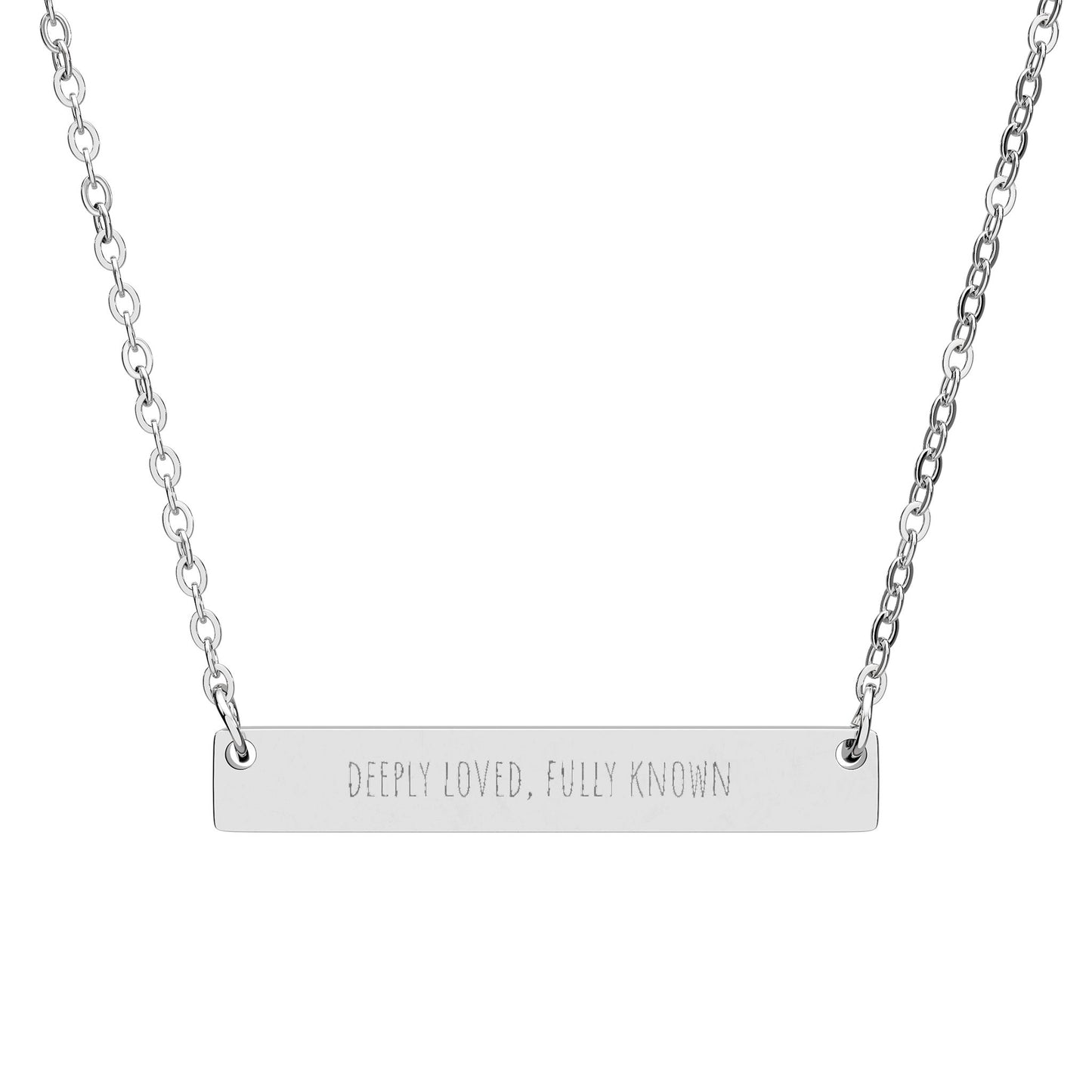 Deeply Loved and Fully Known Horizontal Necklace