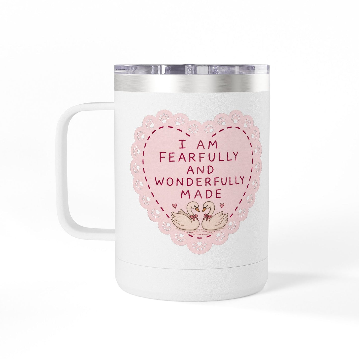 Fearfully And Wonderfully Made Coffee Mug Tumbler, 15oz