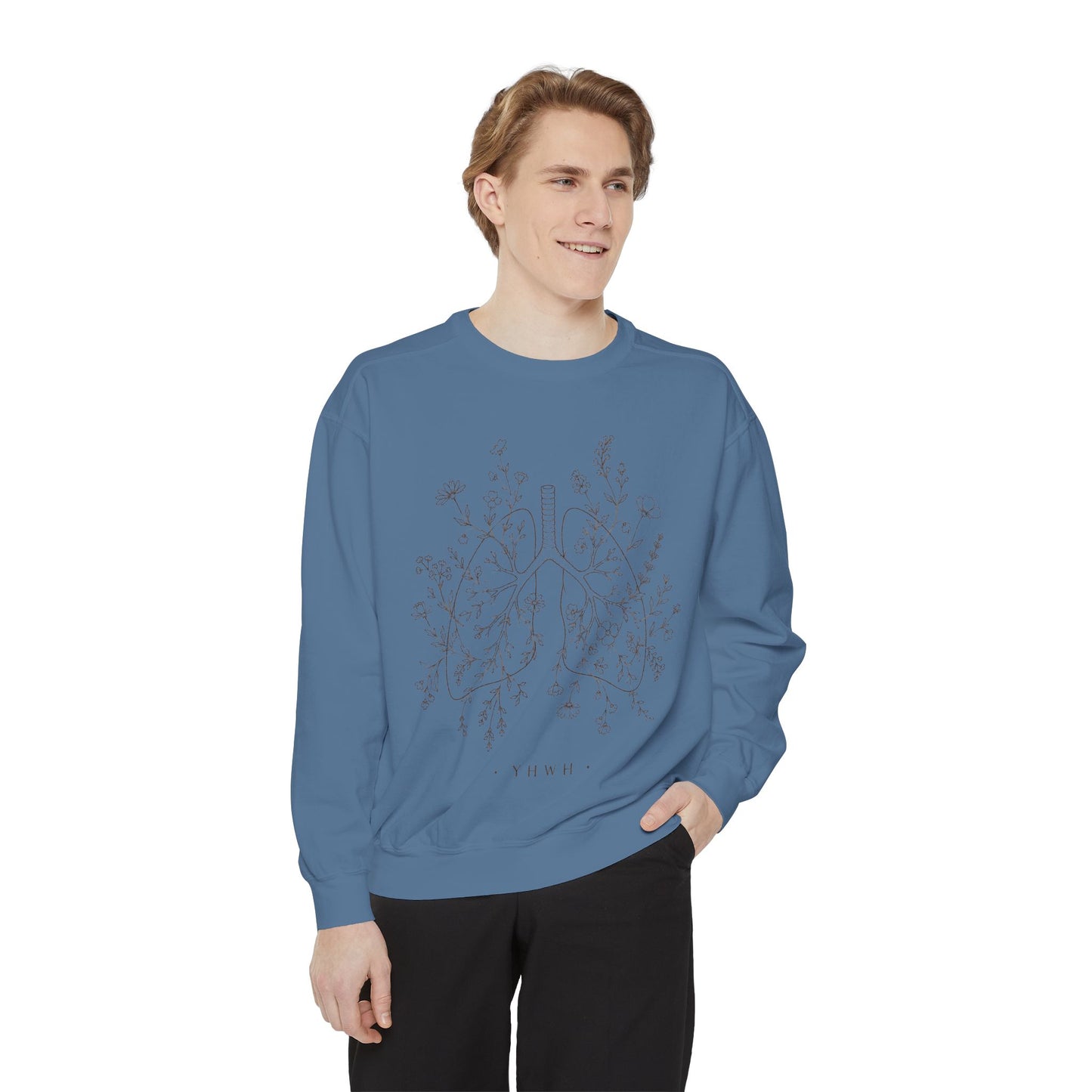 YHWH Unisex Garment-Dyed Sweatshirt