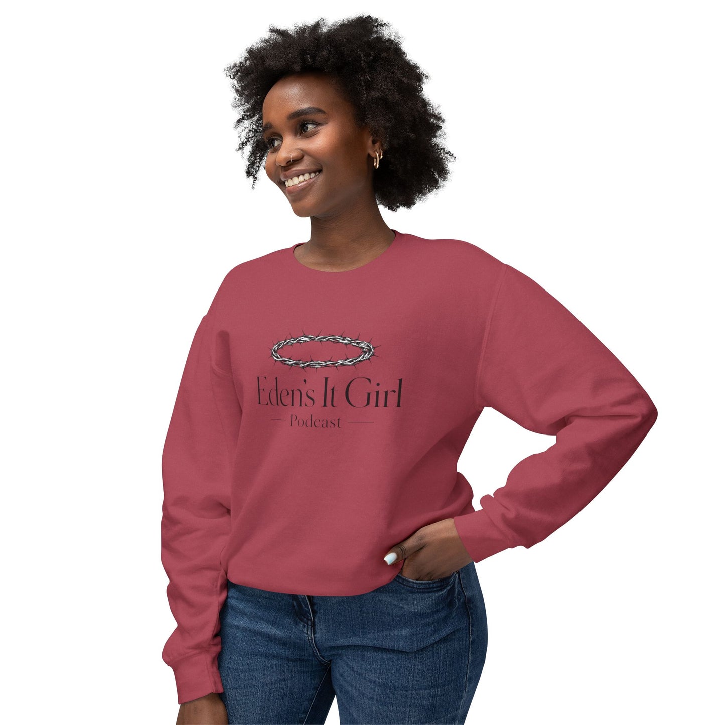 Eden's It Girl Unisex Lightweight Crewneck Sweatshirt