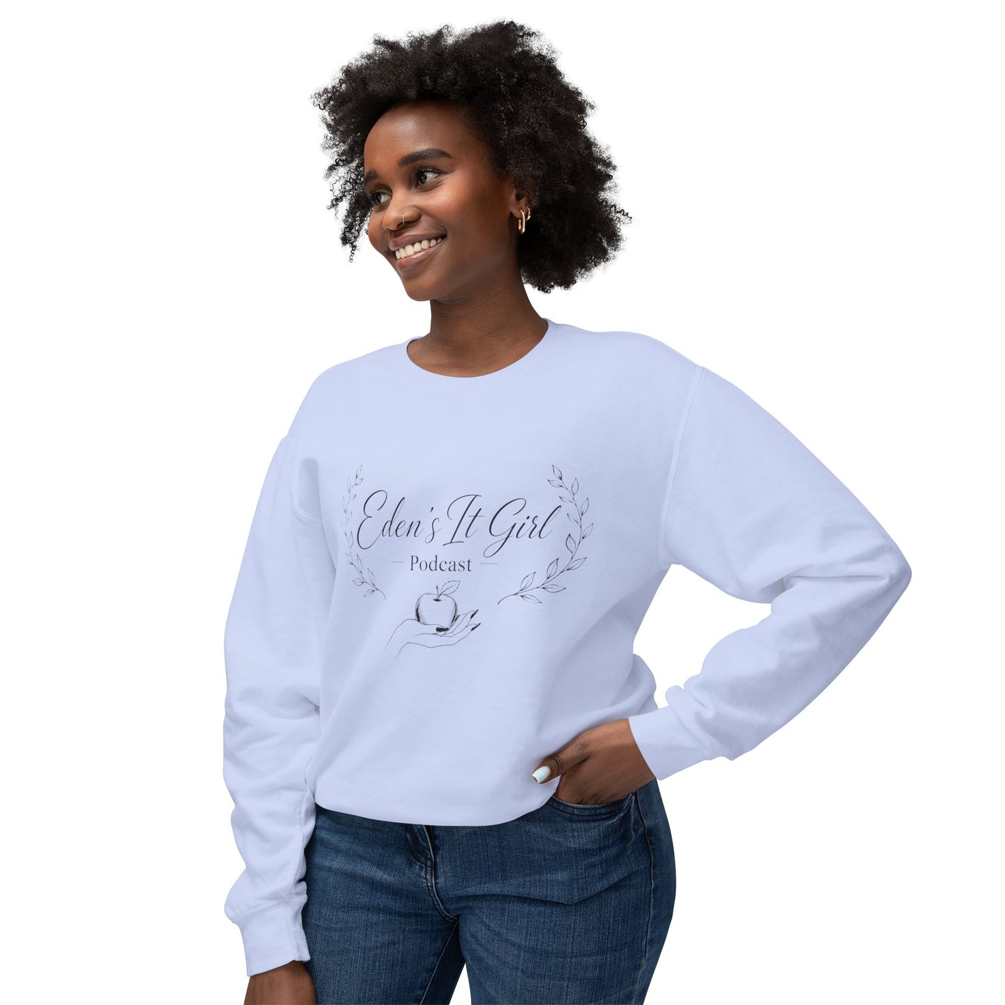 Eden's It Girl Podcast Unisex Lightweight Crewneck Sweatshirt