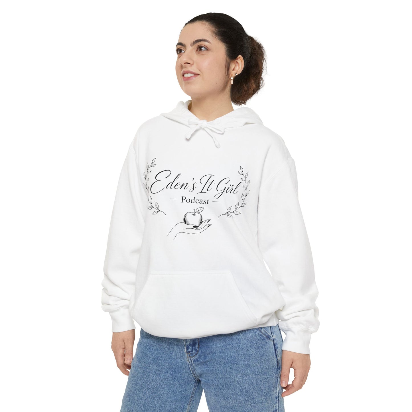 Eden't It Girl Podcast Unisex Garment-Dyed Hoodie