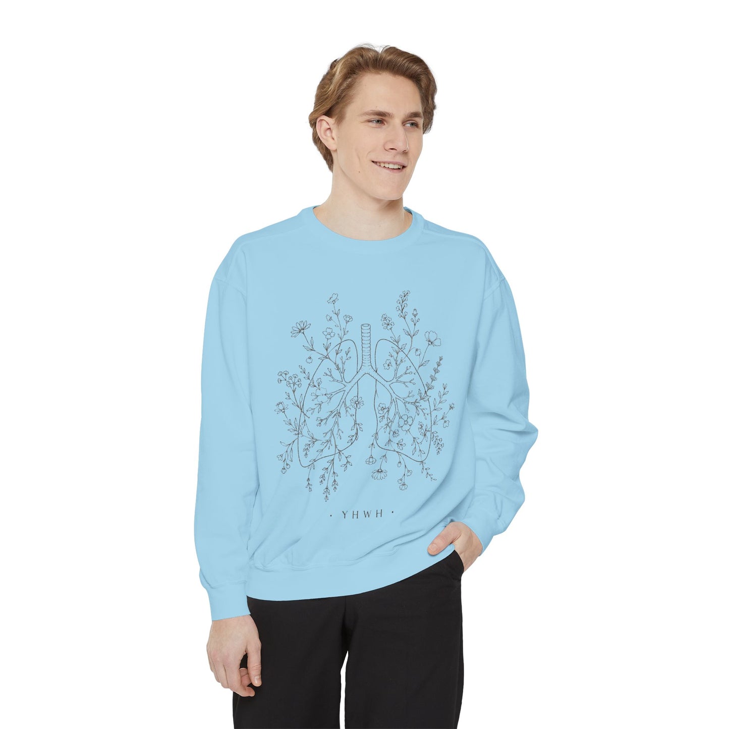 YHWH Unisex Garment-Dyed Sweatshirt