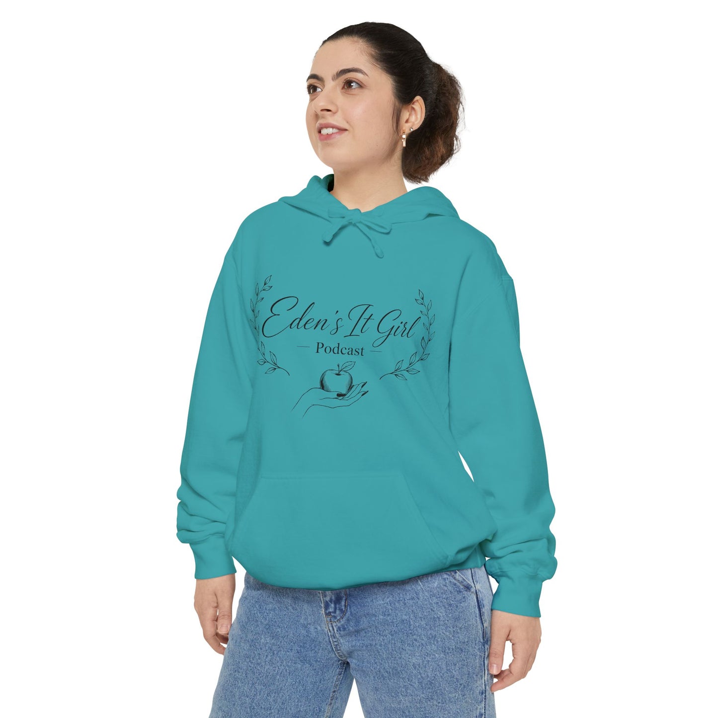 Eden't It Girl Podcast Unisex Garment-Dyed Hoodie