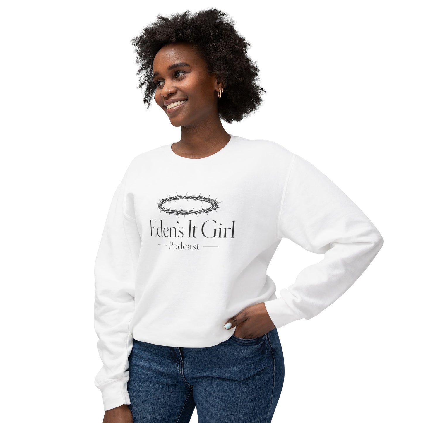 Eden's It Girl Unisex Lightweight Crewneck Sweatshirt