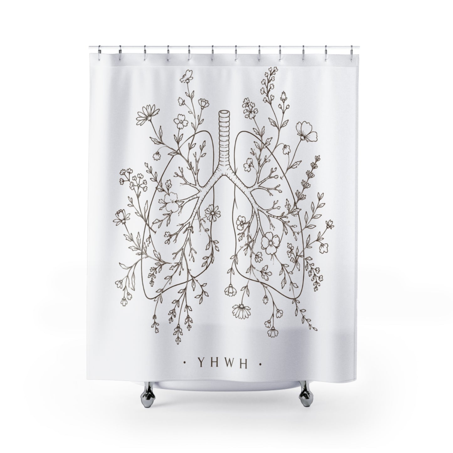 YHWH Shower Curtains