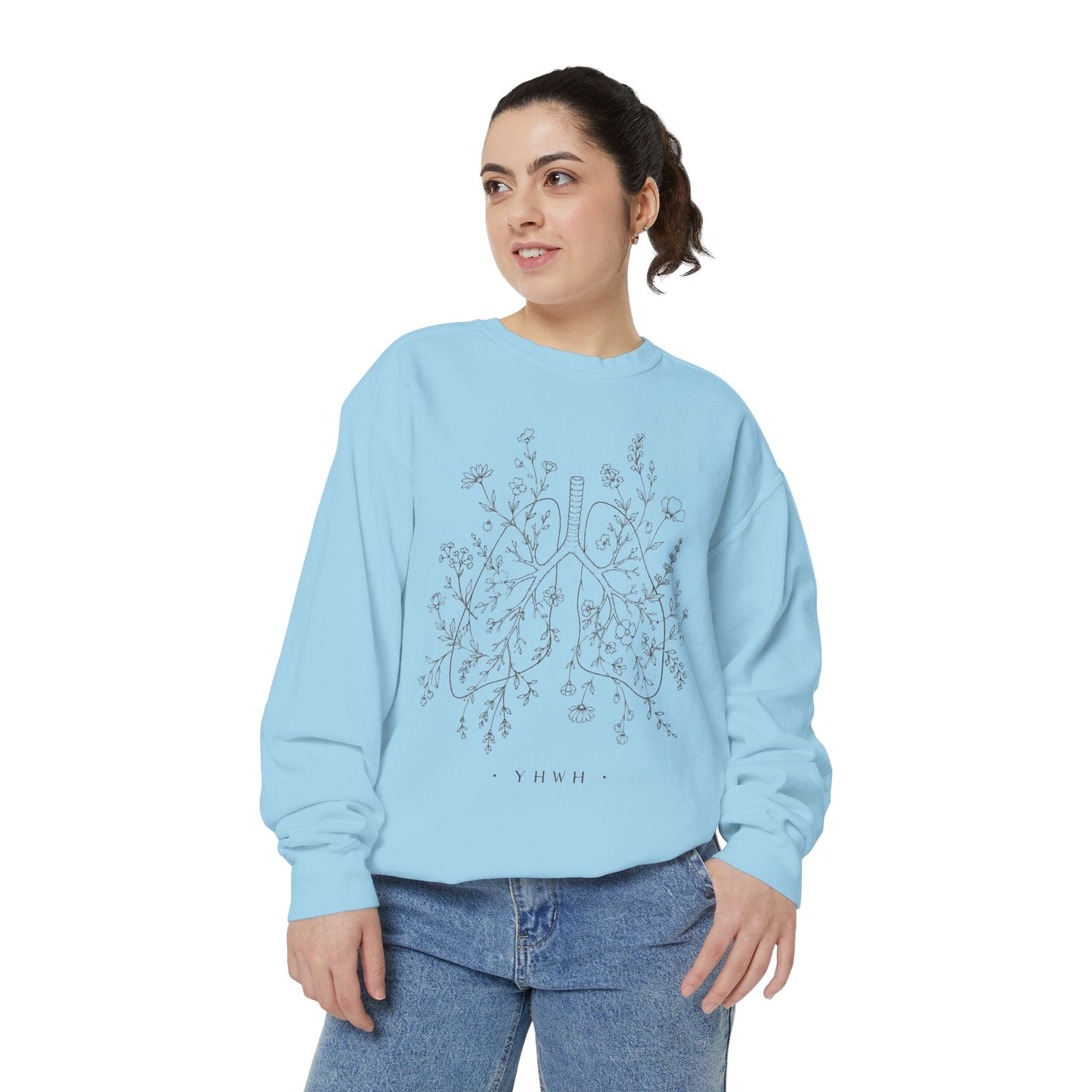 YHWH Unisex Garment-Dyed Sweatshirt