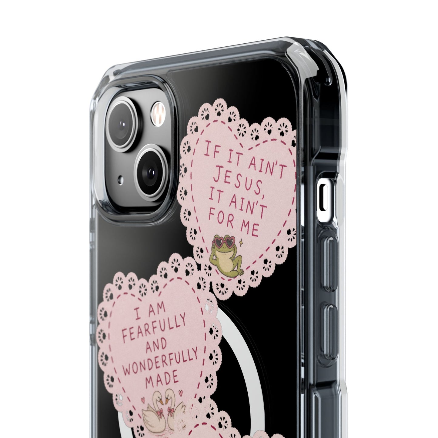 Cute Doily Magnetic Clear Impact Cases