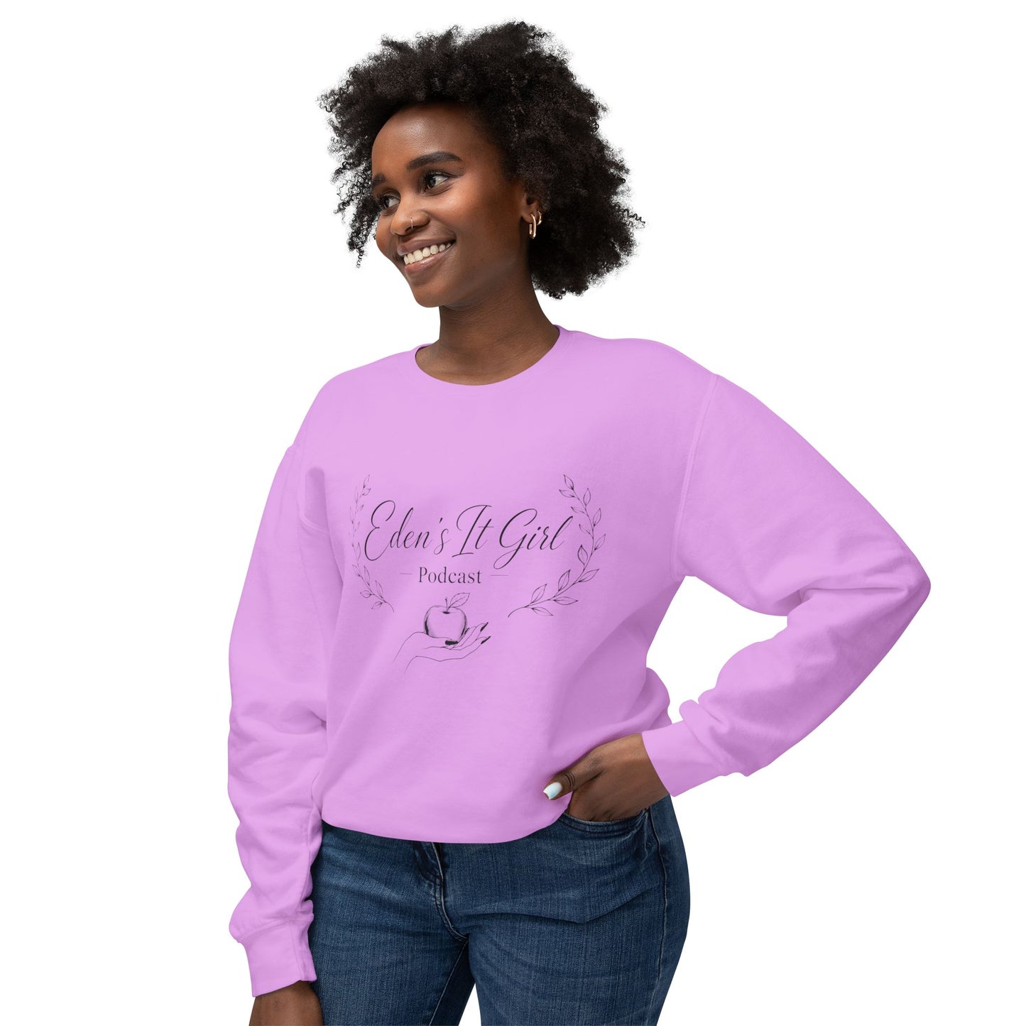 Eden's It Girl Podcast Unisex Lightweight Crewneck Sweatshirt