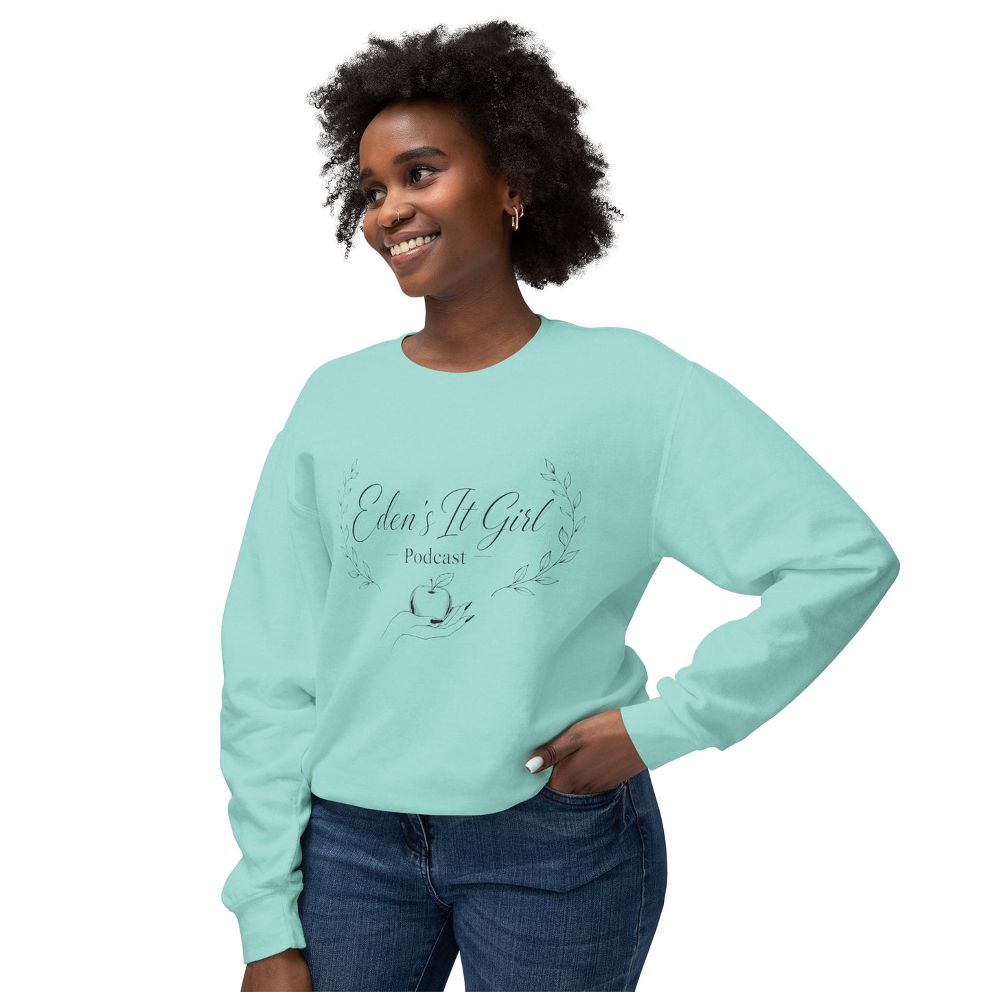 Eden's It Girl Podcast Unisex Lightweight Crewneck Sweatshirt