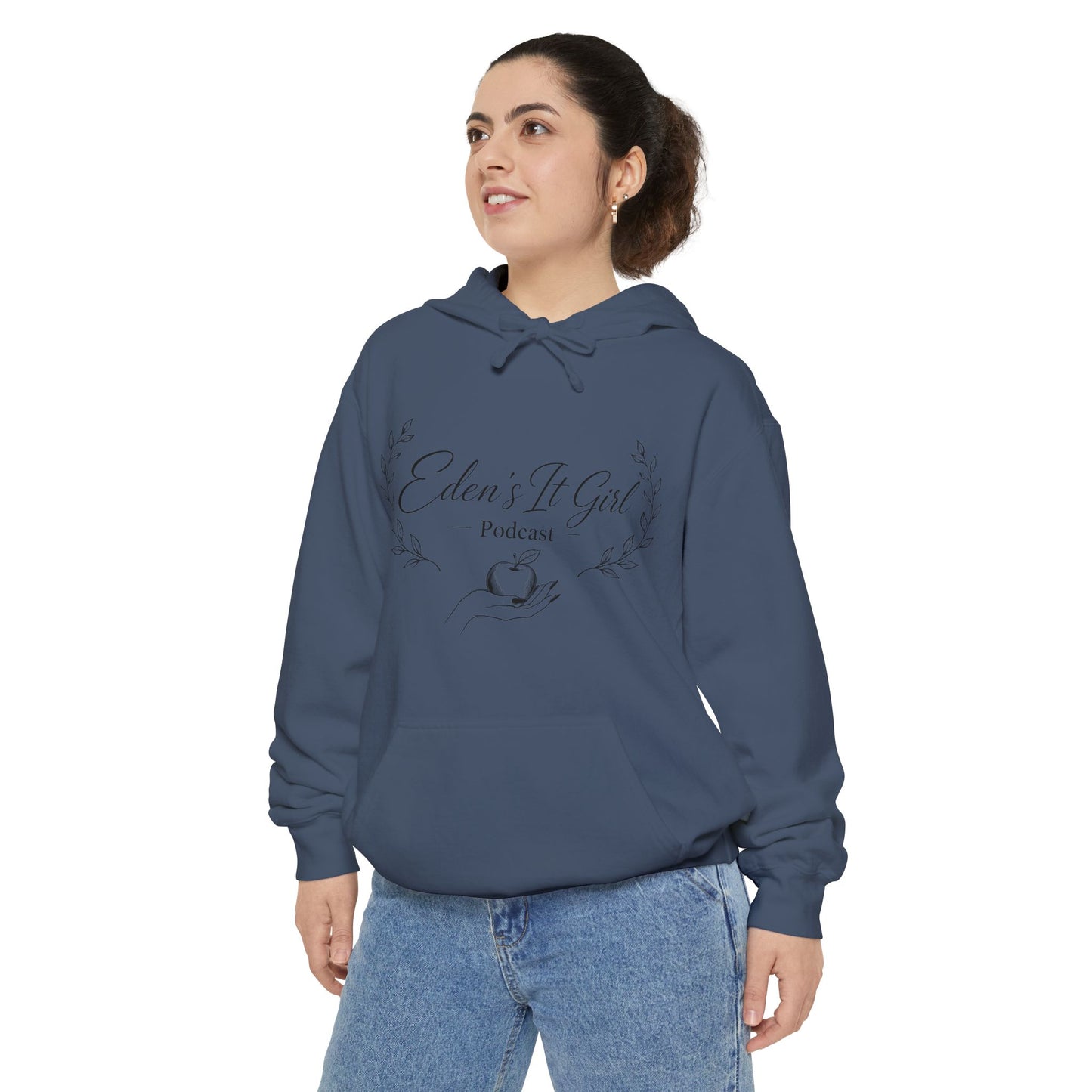 Eden't It Girl Podcast Unisex Garment-Dyed Hoodie