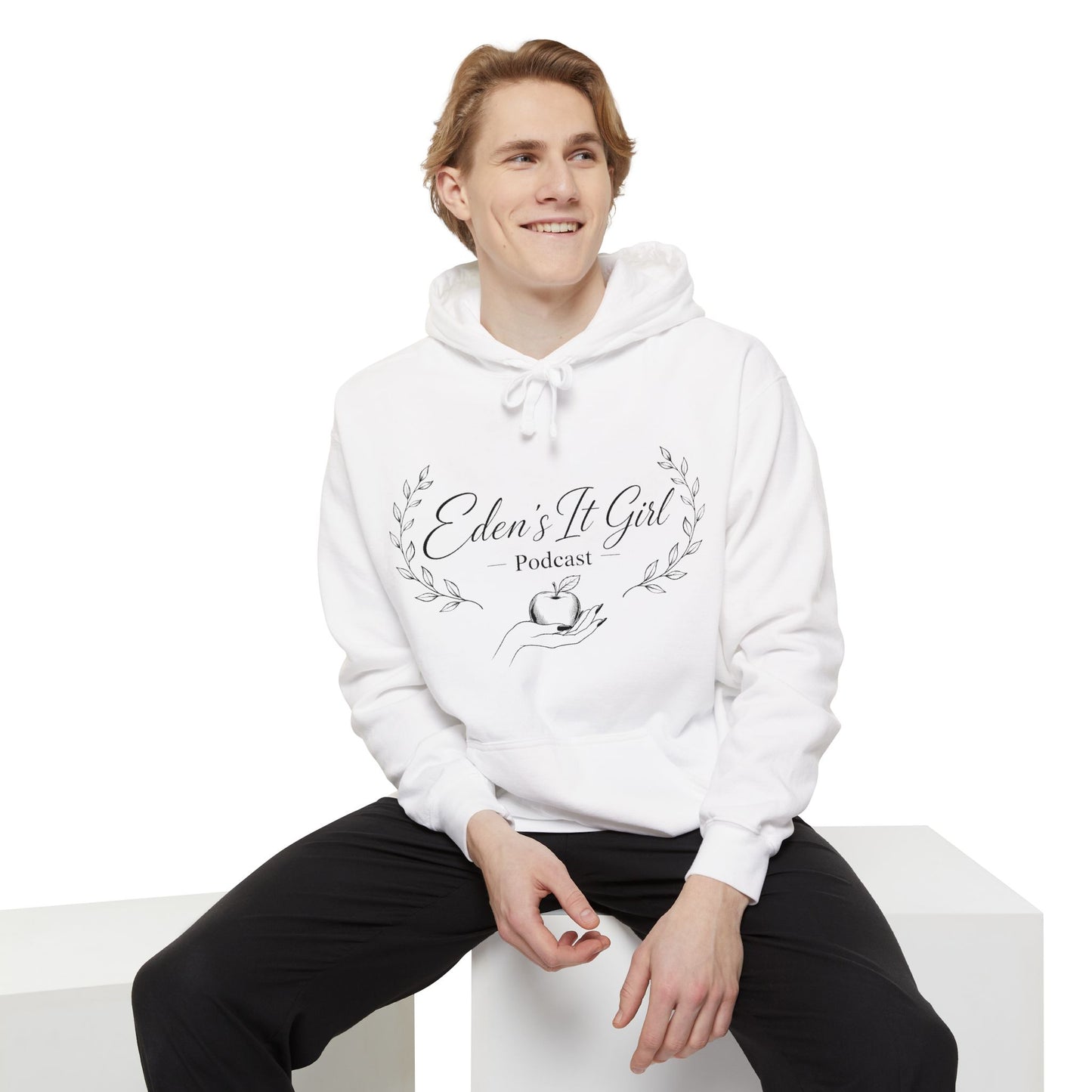 Eden't It Girl Podcast Unisex Garment-Dyed Hoodie