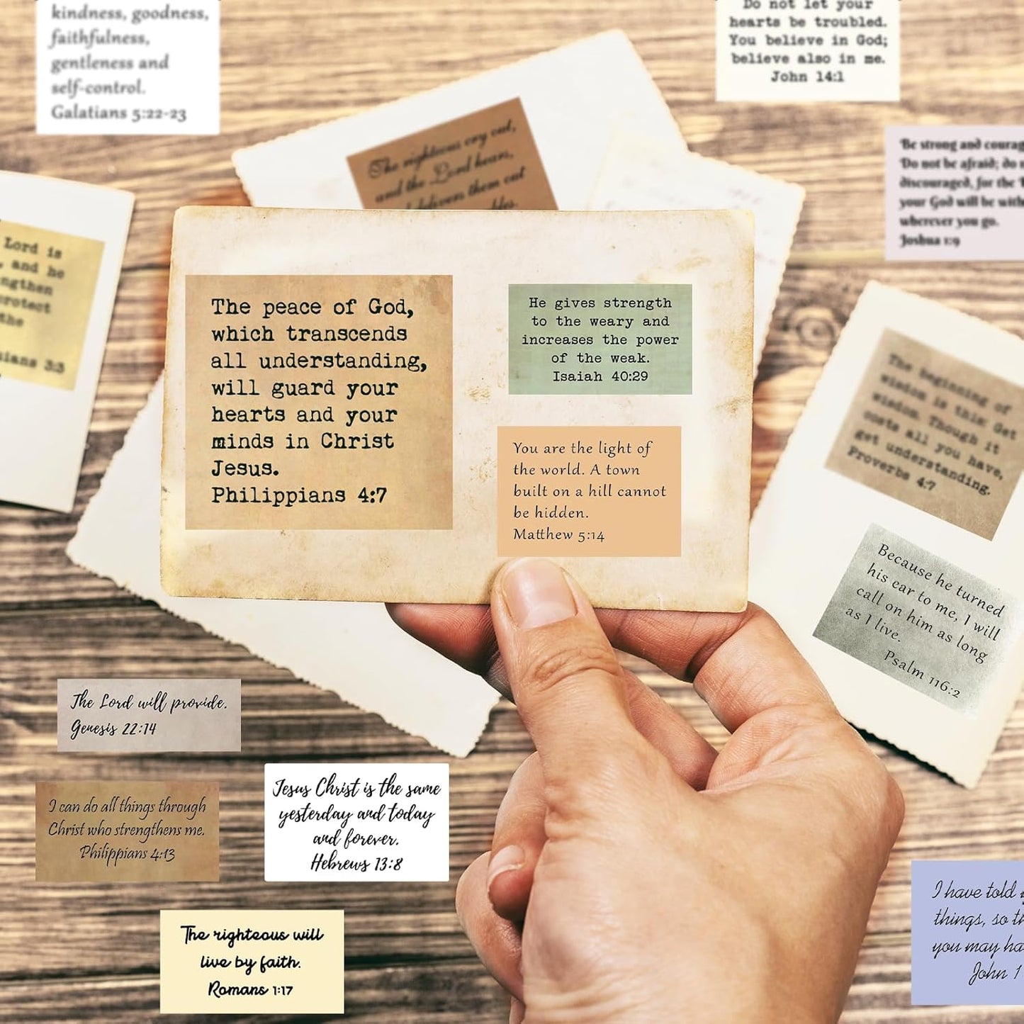 Inspirational Bible Verse Stickers Set