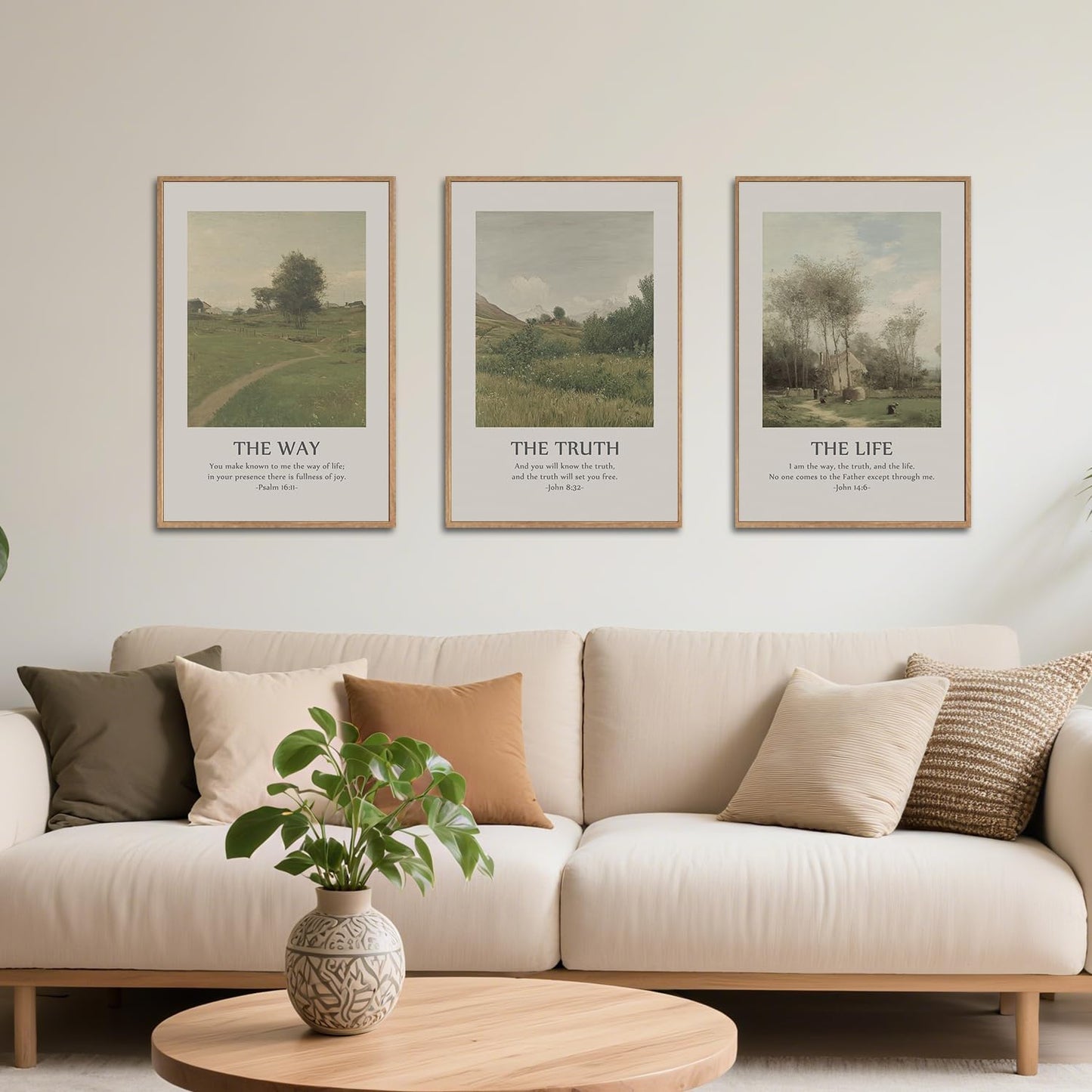 Faithful Wall Art Trio