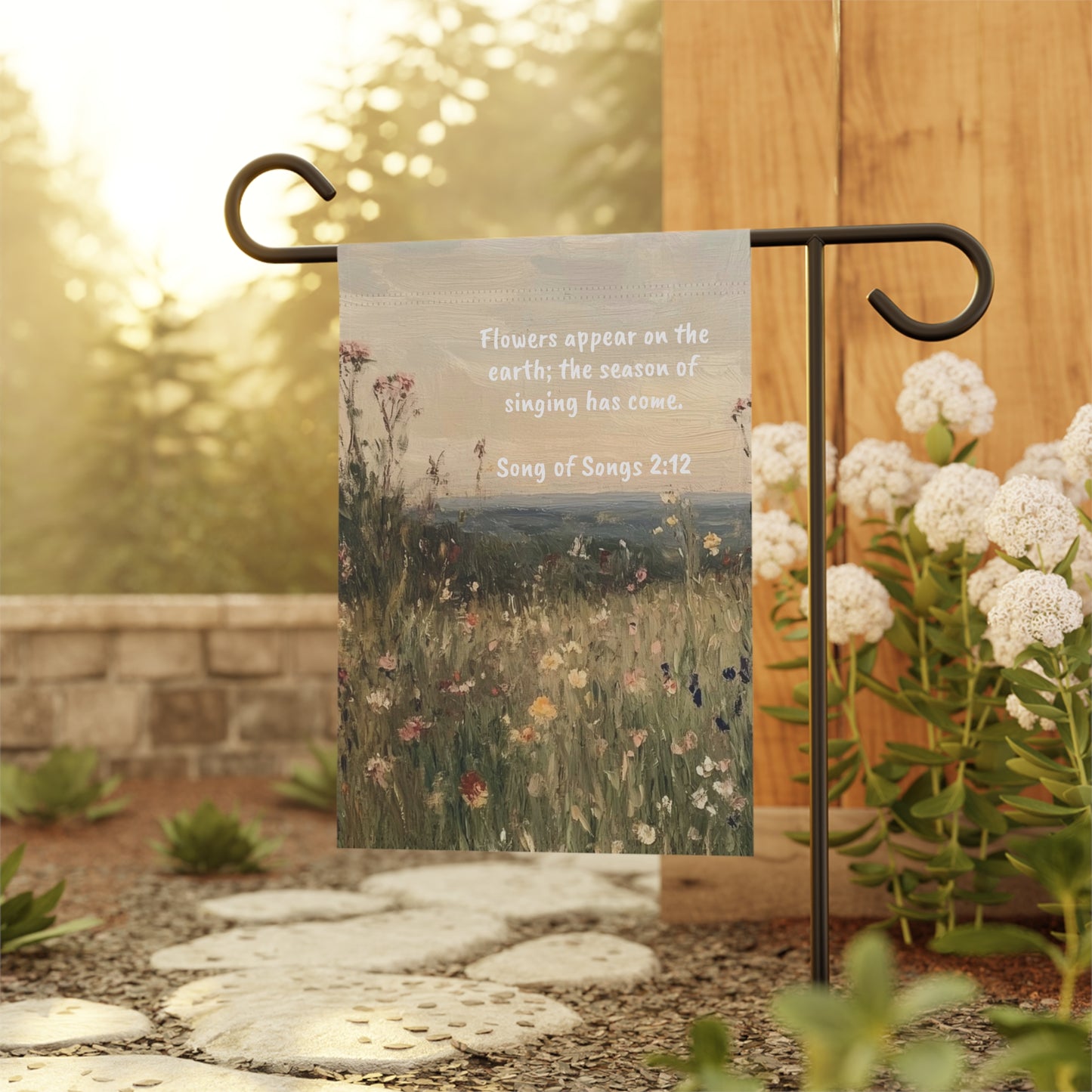 Song of Songs 2:12 Outdoor/Garden Flag