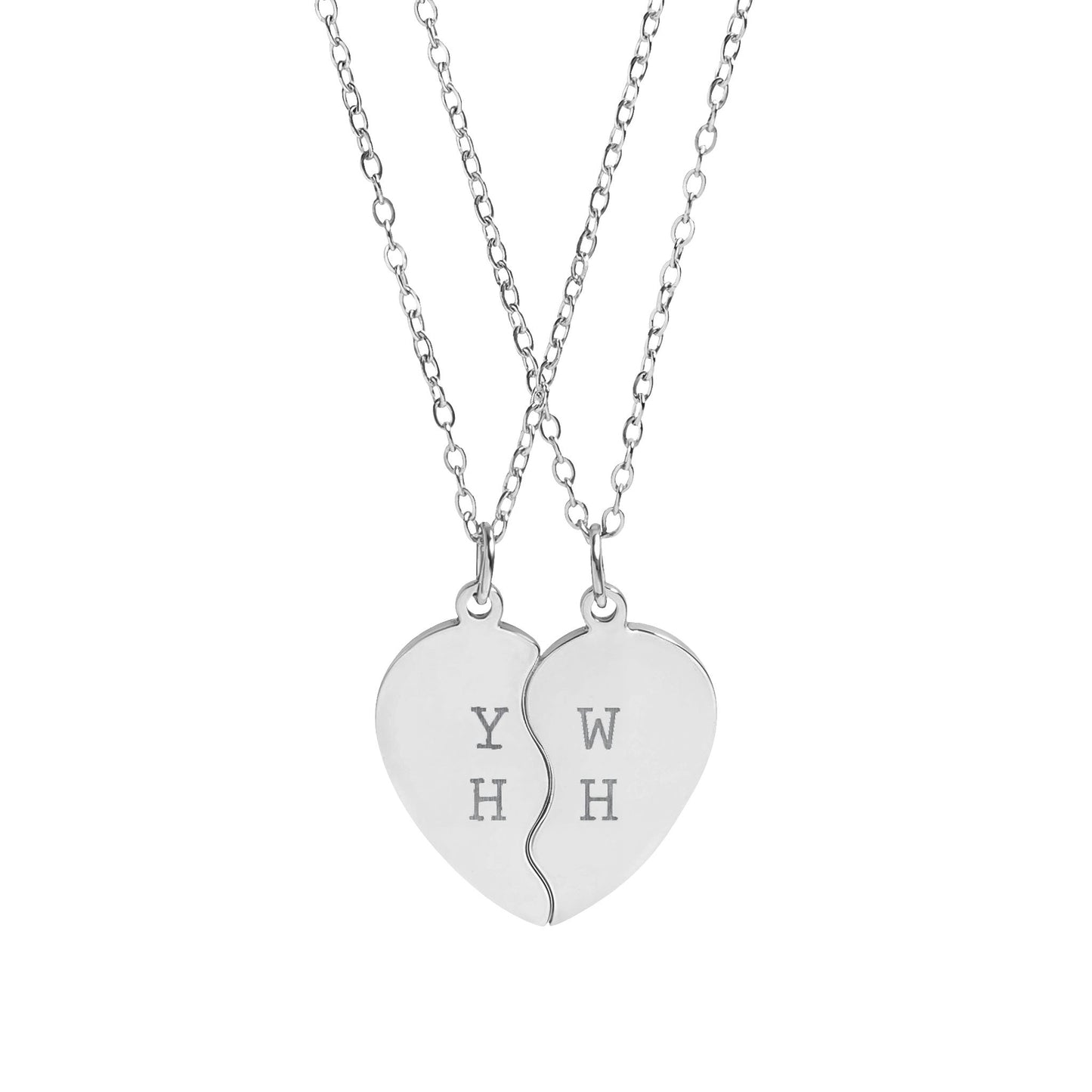 YHWH (YAHWEH) BFF Breakapart Heart Necklace