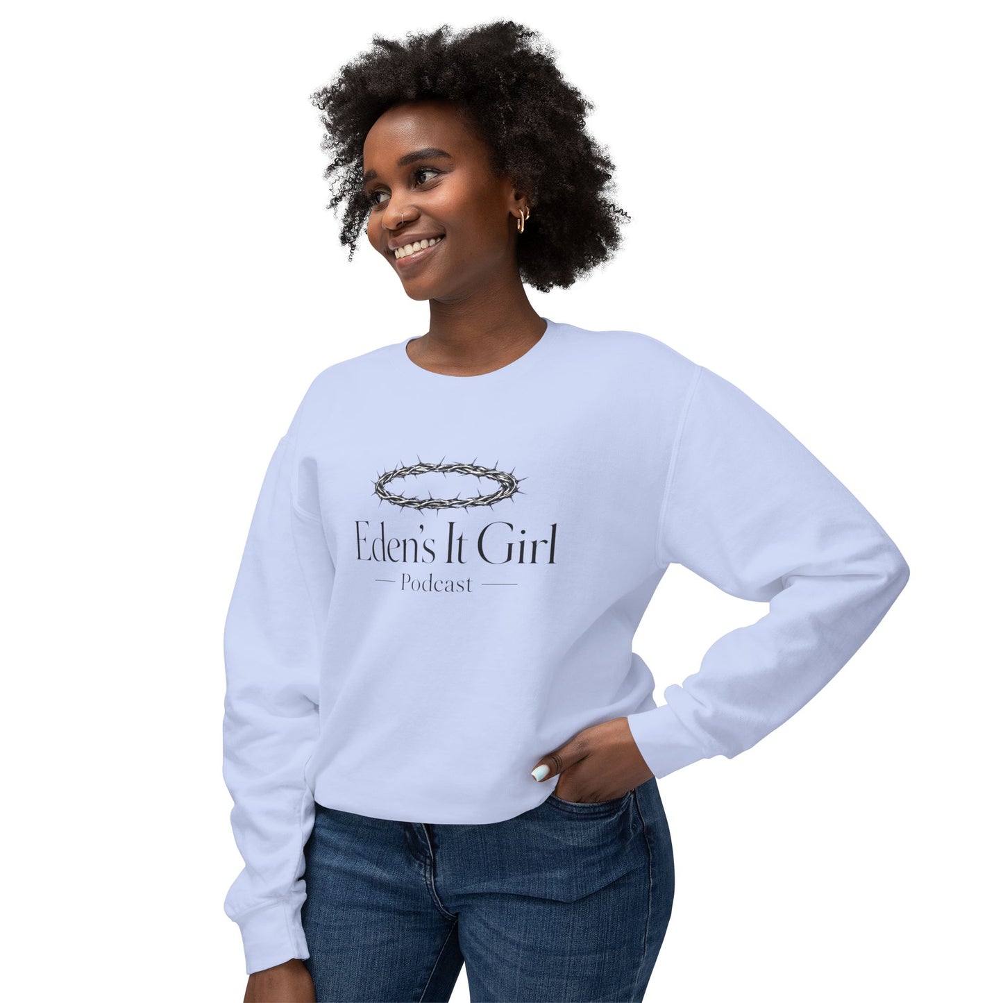 Eden's It Girl Unisex Lightweight Crewneck Sweatshirt