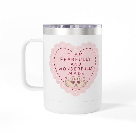 Fearfully And Wonderfully Made Coffee Mug Tumbler, 15oz